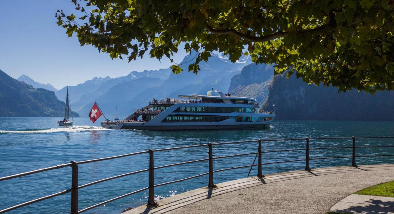 Ferienwohnung Seesicht Brunnen Esterno foto