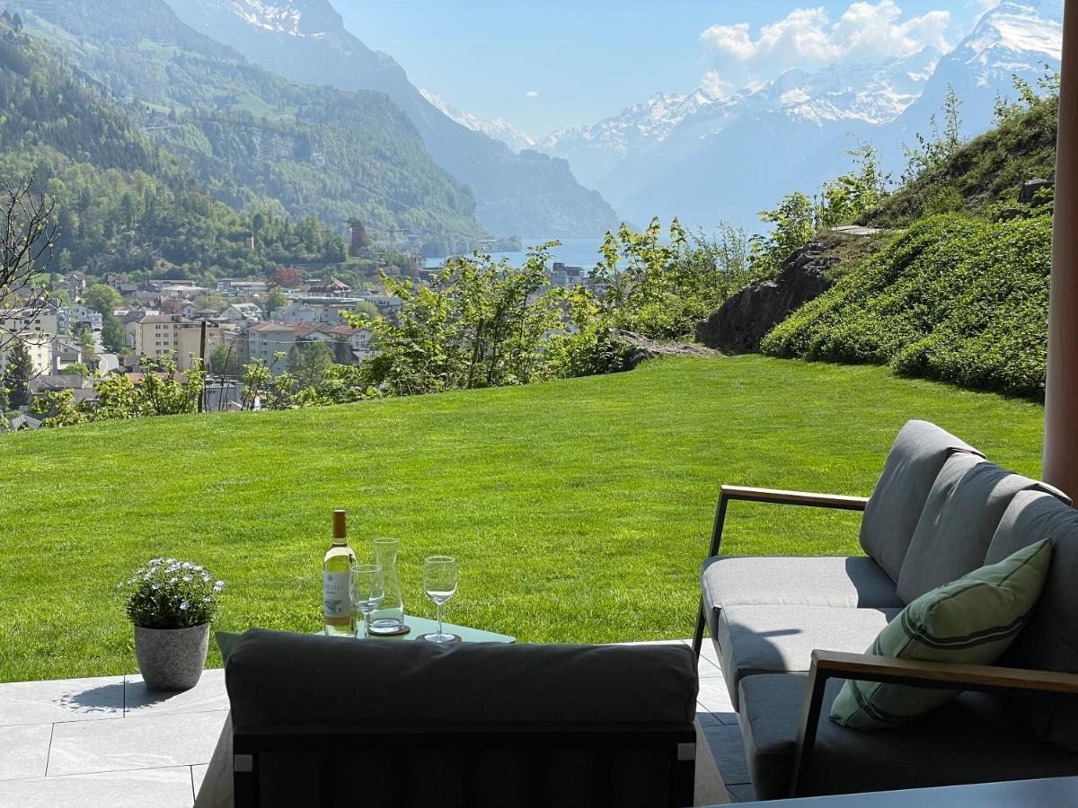 Ferienwohnung Seesicht Brunnen Esterno foto